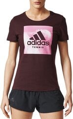 Pluus Adidas CATEGORY TEN W Burgundy hind ja info | Naiste T-särgid, topid | kaup24.ee