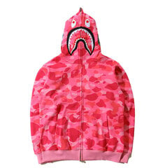 (Pink-XL）Bape Shark Hoodies meeste vabaaja Harajuku kapuutsiga цена и информация | Мужские джемперы | kaup24.ee