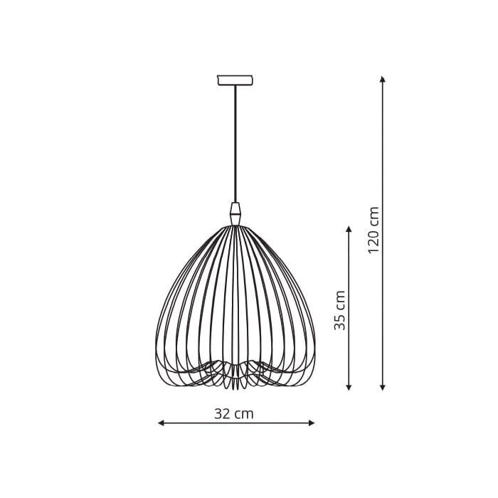 Rippvalgusti Light Prestige Frusta Big Black hind ja info | Rippvalgustid | kaup24.ee