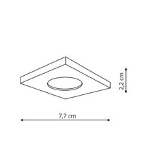 Süvistatav valgusti Light Prestige Lagos Black hind ja info | Süvistatavad ja LED valgustid | kaup24.ee