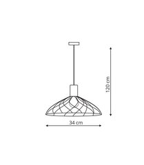 Light Prestige подвесной светильник Moderno Big цена и информация | Потолочный светильник, 38 x 38 x 24 см | kaup24.ee