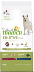 Kuivtoit koertele hobuselihaga Natural Trainer Sensitive Plus keskmist ja suurt tõugu koertele, 12 kg hind ja info | Kuivtoit koertele | kaup24.ee