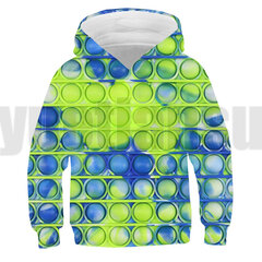 (POPit12-Kids-110 (4T)) 3D naljakad rõivad, anime POP It Hoodie, meeste ülisuur kampsun цена и информация | Свитеры, жилетки, пиджаки для мальчиков | kaup24.ee