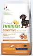 Kuivtoit koertele lõhega Natural Trainer Sensitive No Gluten väikestele ja eriti väikestele koeratõugudele, 7 kg