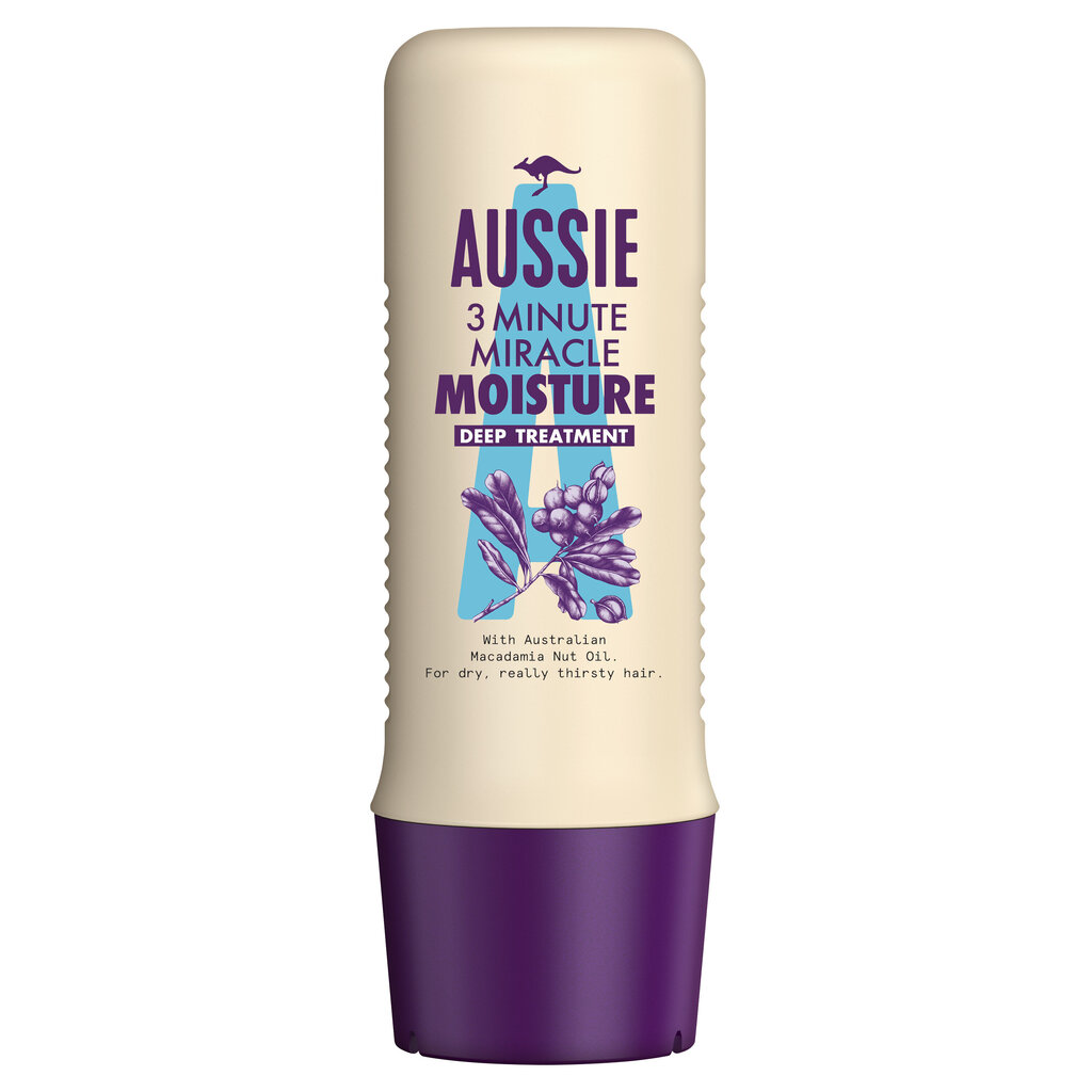 Niisutav juuksemask Aussie 3Minute Miracle Moisture 250 ml hind ja info | Maskid, õlid, seerumid | kaup24.ee