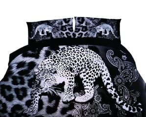 Voodipesukomplekt leopardiga, 160x200 cm, 4 osaline hind ja info | Voodipesu | kaup24.ee