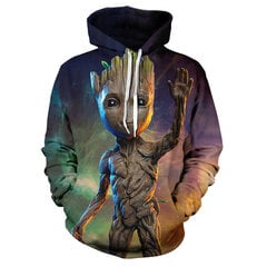 (W-1481-XS）Guardians of the Galaxy Groot Meeste Pusad, Pusad, 3D Prinditud цена и информация | Мужские толстовки | kaup24.ee