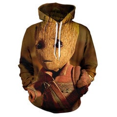 (W-1489-XS）Guardians of the Galaxy Groot Meeste Pusad, Pusad, 3D Prinditud цена и информация | Мужские толстовки | kaup24.ee