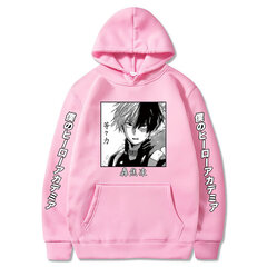 (Pink-S）Anime Boku No Hero Academia Shoto Todoroki Hoodies Meeste Harajuku Pullover hind ja info | Meeste pusad | kaup24.ee