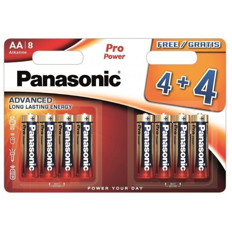 Panasonic patareid LR6PPG/8B (4+4tk) цена и информация | Patareid | kaup24.ee