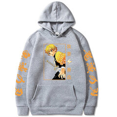 (hall-S）Anime Demon Slayer Hoodies Agatsuma Zenitsu dressipluus Mehed цена и информация | Мужские толстовки | kaup24.ee