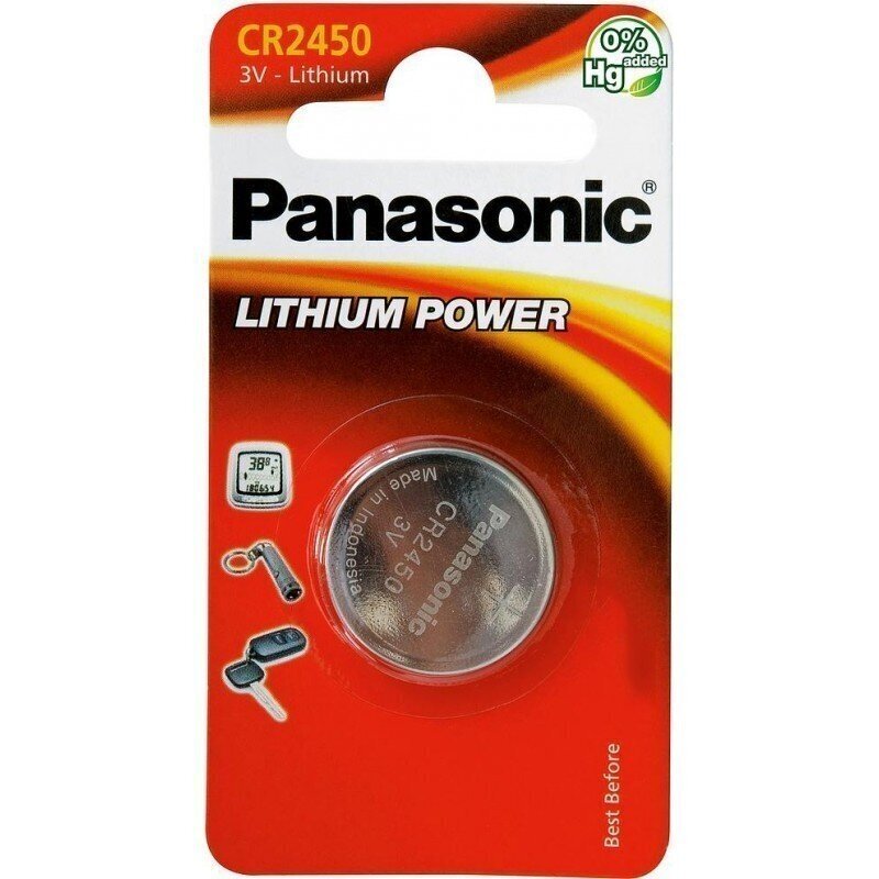 Patareid Panasonic CR2450/1B цена и информация | Patareid | kaup24.ee