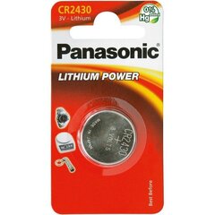 Panasonic patareid CR2430/1B hind ja info | Patareid | kaup24.ee