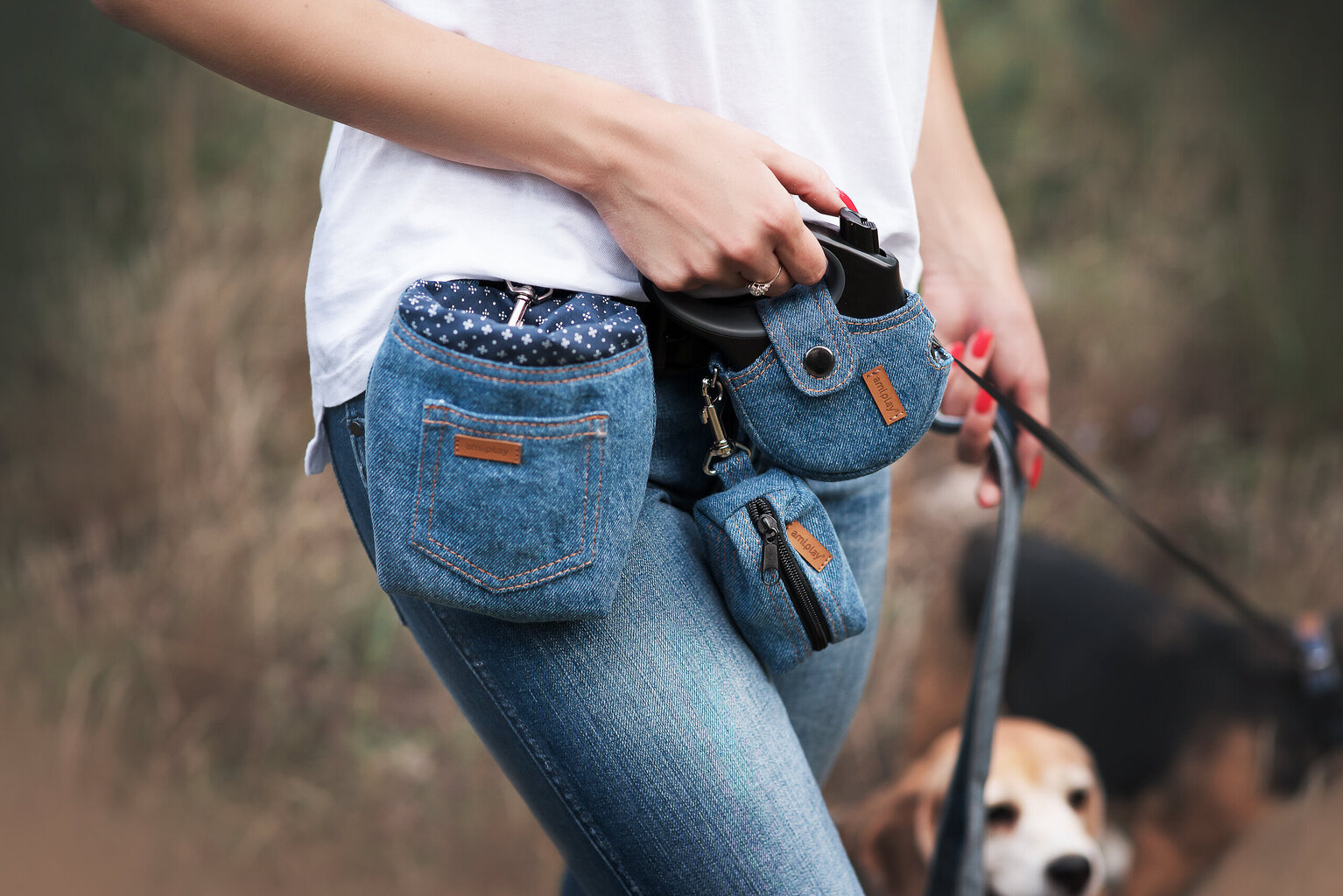 Maiusekott Amiplay Denim Navy Blue hind ja info | Koerte jalutusrihmad | kaup24.ee