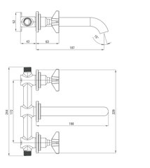 Varjatud valamusegisti Deante Temisto BQT 054D, chrome hind ja info | Vannitoa segistid | kaup24.ee