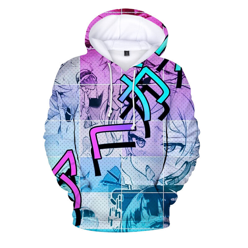 (0ahegao5-M） Meeste Jaapani Anime Hoodie Hip Hop Tänavarõivad Meestele цена и информация | Meeste pusad | kaup24.ee