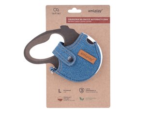 Amiplay Denim Blue jalutusrihma ümbris, S цена и информация | Поводки для собак | kaup24.ee