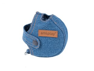 Amiplay Denim Blue jalutusrihma ümbris, S hind ja info | Koerte jalutusrihmad | kaup24.ee