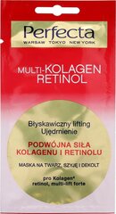 Подтягивающая маска для лица Perfecta Multi-Kolagen Retinol 8 мл цена и информация | Маски для лица, патчи для глаз | kaup24.ee