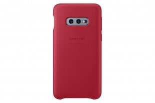 Samsung EF-VG970LRE Оригинальный Кожаный задний чехол-крышка для Galaxy S10e (G970) Красный цена и информация | Чехлы для телефонов | kaup24.ee