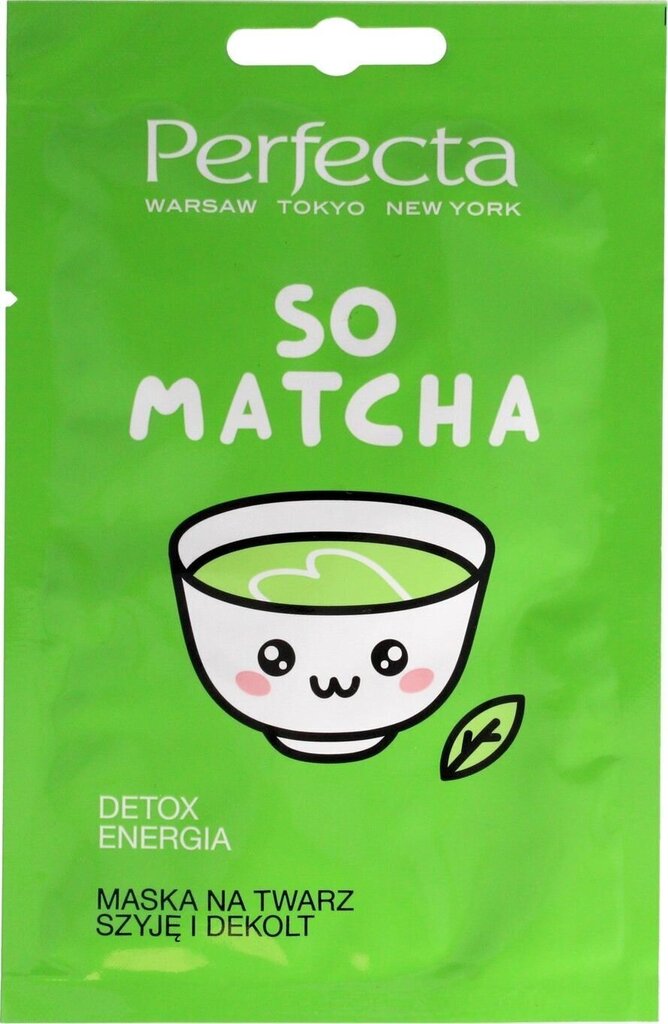 Detoksifitseeriv näo- kaela- ja dekolteemask Perfecta So Matcha 10 ml hind ja info | Näomaskid, silmamaskid | kaup24.ee