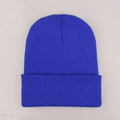 (Royalblue Beanie)2024. aasta talvemütsid naistele Uued nokamütsid Kootud Soliidne Armas Müts Tüdrukutele Sügisene Naiste Beanie Mütsid Soojem Kapotiga Naiste vabaaja müts цена и информация | Женские шапки | kaup24.ee