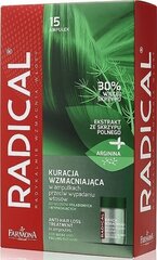 Ампулы для роста волос Farmona Radical 15 шт. цена и информация | Маски, масла, сыворотки | kaup24.ee