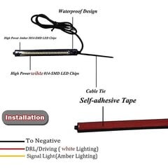 Mootorratas Led gaffel Blinkers Drl Körljus hind ja info | Mobiiltelefonide lisatarvikud | kaup24.ee