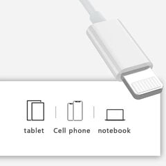 Jellico X12 наушники для музыки и звонков USB-C (Тип-C) 1.2м Кабель с микрофоном и пультом Белый цена и информация | Наушники | kaup24.ee