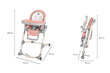 Söögitool Lionelo Cora Bubblegum цена и информация | Laste söögitoolid | kaup24.ee