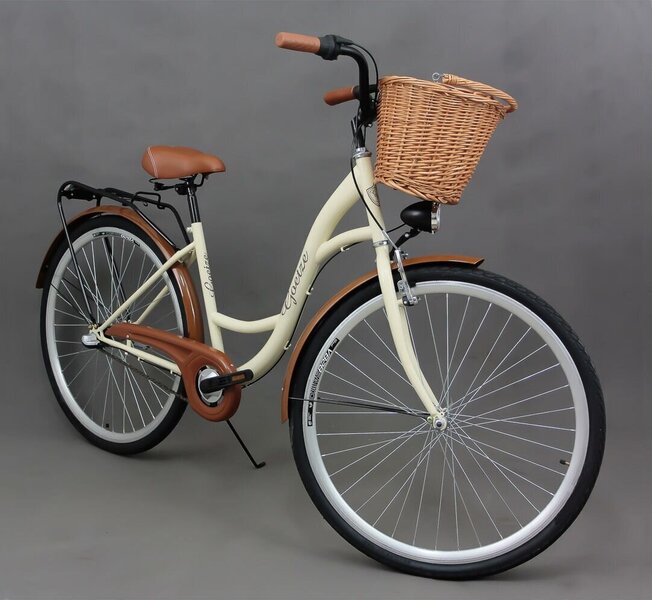 Goetze Classic Nexus 3 28″ metallkorviga naiste jalgratas, pruun/valge hind  | kaup24.ee