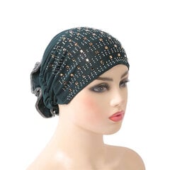 (14 tumerohelist) Moslemi naised Lilled Vähk Chemo Müts Kapott Juuste väljalangemine Müts Islamic Turban Cap Pea ümbris Kaan Beanies Skullies Arab Rhinestone цена и информация | Женские шапки | kaup24.ee