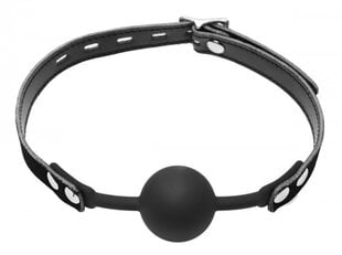 Master Series Premium Hush Locking Silicone Comfort Ball Gag цена и информация | БДСМ и фетиш | kaup24.ee