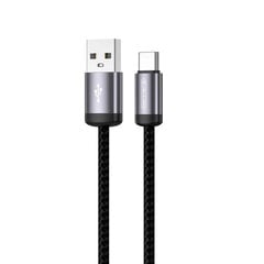 Jellico B27 Тканевый плетенный Универсальный Кабель быстрого Зарядa USB на USB-C PD 30W 1м Черный цена и информация | Кабели для телефонов | kaup24.ee