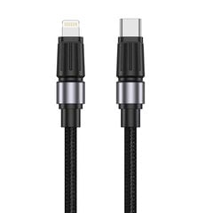 Jellico B26 Плетенный USB-C на Lightning Кабель быстрого заряда и передачи данных 30W 1м Черный цена и информация | Кабели для телефонов | kaup24.ee