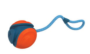 Koera mänguasi Chuckit! Rope Fetch pall, 13 cm, sinine/oranž hind ja info | Mänguasjad koertele | kaup24.ee