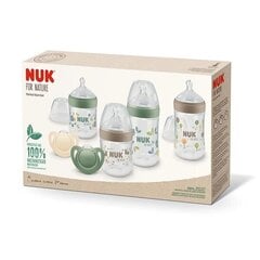 Komplekt Nuk For Nature Perfect Start: pudel, 150 ml, 2 tk. + pudel, 260 ml, 2 tk. + lutt, 0-6 kuud, 2 tk. hind ja info | Lutipudelid ja aksessuaarid | kaup24.ee