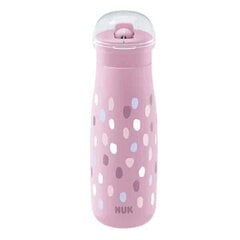 Nuk Mini-Me joogipudel, roosa, 12+ kuud, 450 ml hind ja info | Lutipudelid ja aksessuaarid | kaup24.ee