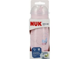 Nuk Mini-Me joogipudel, roosa, 9+ kuud, 300 ml hind ja info | Lutipudelid ja aksessuaarid | kaup24.ee