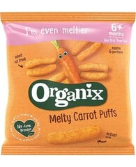 Organix Eco Snack Carrot Wand 6 месяцев, 20 г, 8 пакетов цена и информация | Закуски, напитки для детей | kaup24.ee