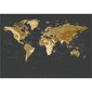 Fototapeet Kuldne maailmakaart hind ja info | Fototapeedid | kaup24.ee