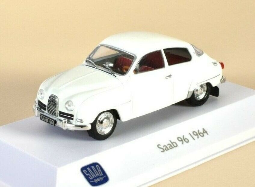 Saab 96 White 1964 3898002 Atlas Saab Collection 1:43 цена и информация | Mudelautode kollektsioneerimine | kaup24.ee