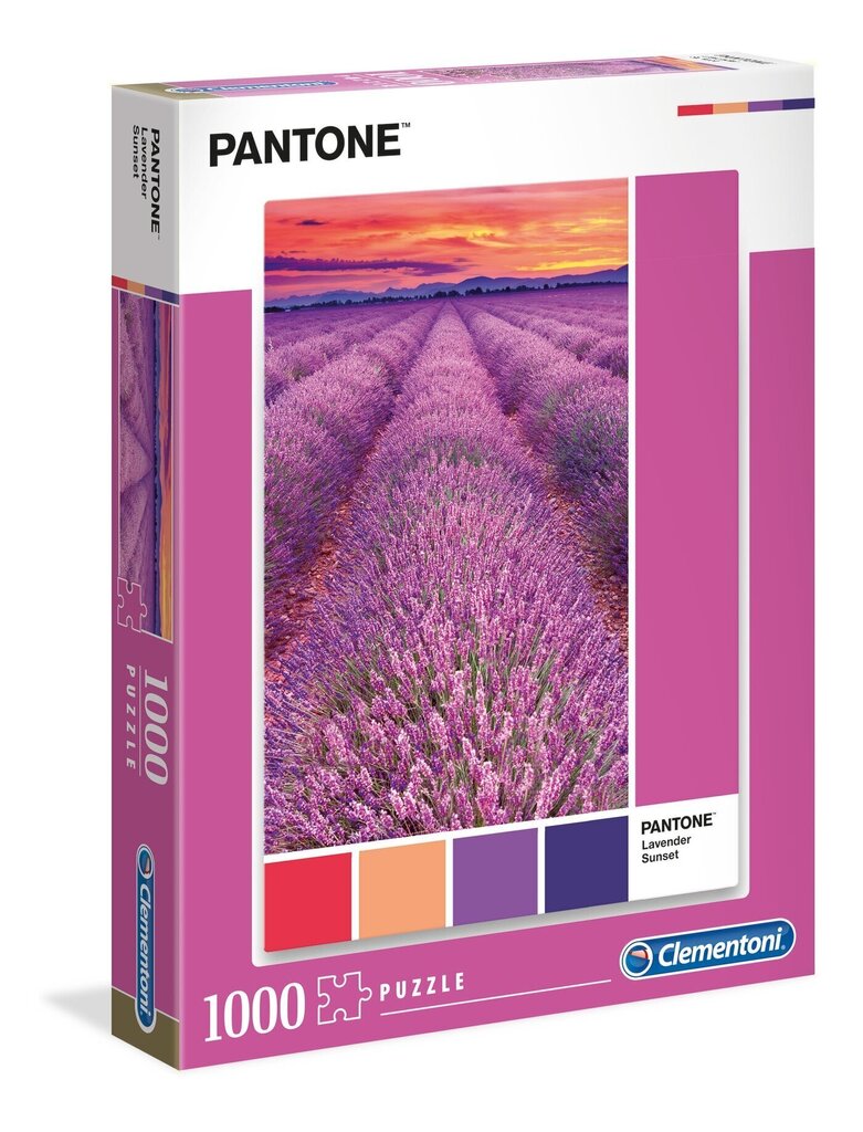 Pusle Clementoni Pantone 39493 Päikseloojang lavendlipõllul, 1000 osa hind ja info | Pusled | kaup24.ee