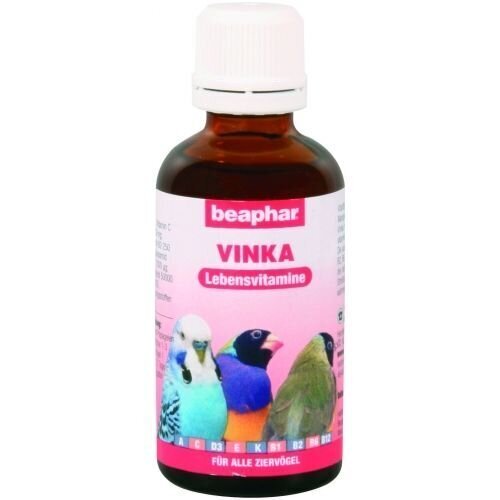 Vitamiinid lindudele Beaphar Vinka, 50 ml hind ja info | Linnutoidud | kaup24.ee
