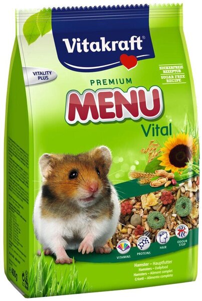 Vitakraft корм с орехами для хомяков Premium Menu, 400 г