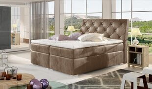 Кровать NORE Balvin, 140x200 см, светло-коричневая цена и информация | Кровати | kaup24.ee