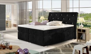 Кровать NORE Balvin, 160x200 см, черная цена и информация | Кровати | kaup24.ee