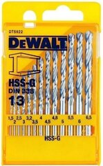 Metallipuuride komplekt Dewalt 13 tk, DT5922-QZ цена и информация | Механические инструменты | kaup24.ee