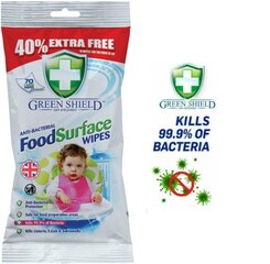 GREEN SHIELD антибактериальные салфетки, 70 шт. цена и информация | Аптечки | kaup24.ee