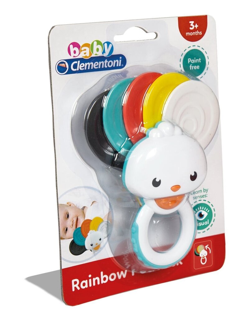 Kõristi-närimislelu Paabulind Clementoni Baby, 17325 hind ja info | Imikute mänguasjad | kaup24.ee